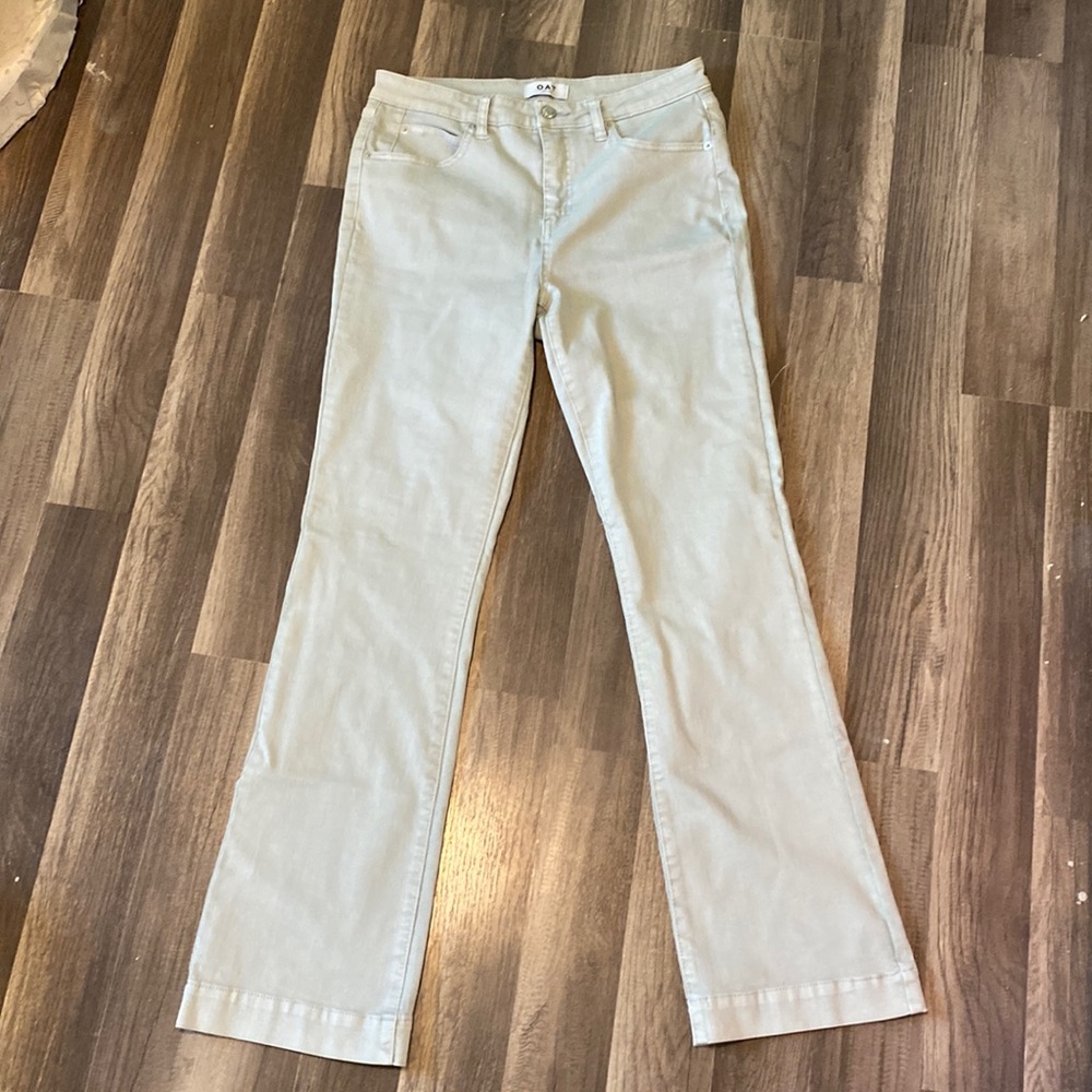 Pale blue jeans